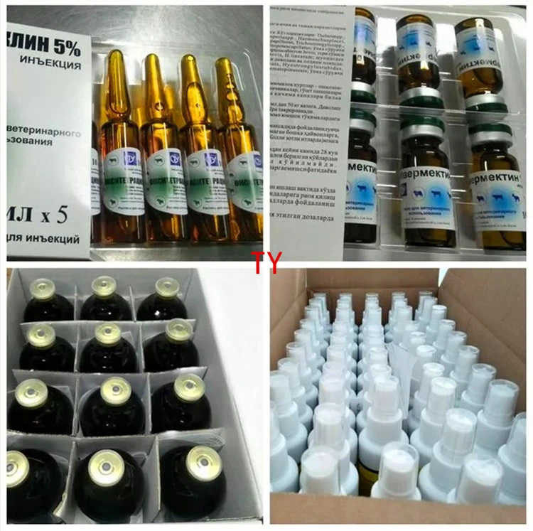 Closantel Sodium Injection 5% Anthelmintics Parasite Veterinary Medicine Drug for Cattle Sheep Goats Horse Livestock