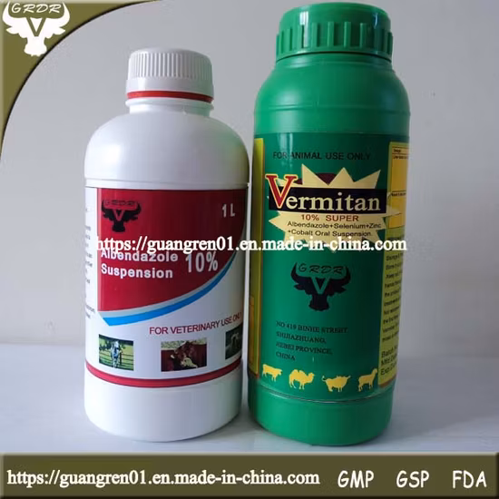 Albendazol + Se Oral Suspension 500 ml/1000 m Veterinärmedizinisches Arzneimittel zur Verwendung bei Rindern, Schafen, Ziegen, Pferden und Geflügel
